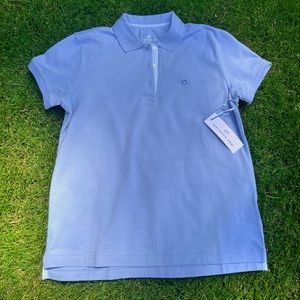 NWT Ladies Southern Tide polo shirt sz M, blue Herron